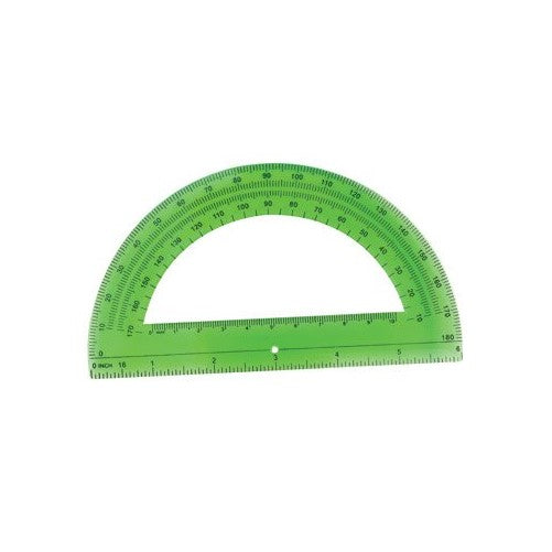 OfficeMax Plastic Protractor 6"