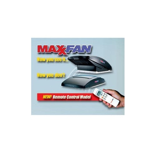 Maxxair 0007500K MaxxFan Smoke Grey Deluxe Remote Fan Lid