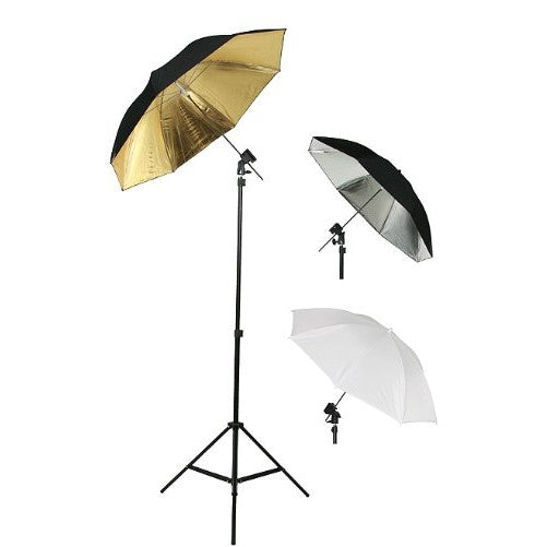 Photography Photo Studio Flash Mount Umbrellas Kit Three Umbrellas By Fancier Fan UB1