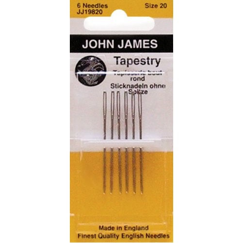 Colonial Needle Tapestry Hand Needles-Size 20 6/Pkg