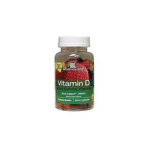 Nutrition Now Vitamin D Adult Gummy Vitamins 2000 IU - 75 Gummies