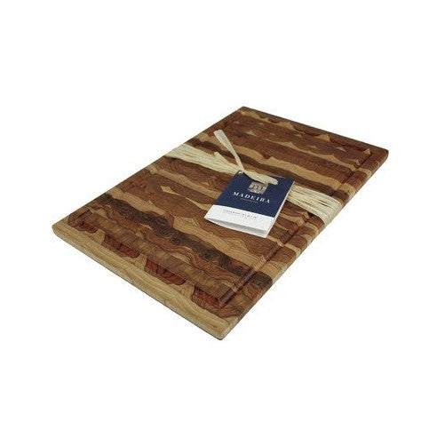 Madeira 1030 Canary Teak End-Grain Carving Board, Large