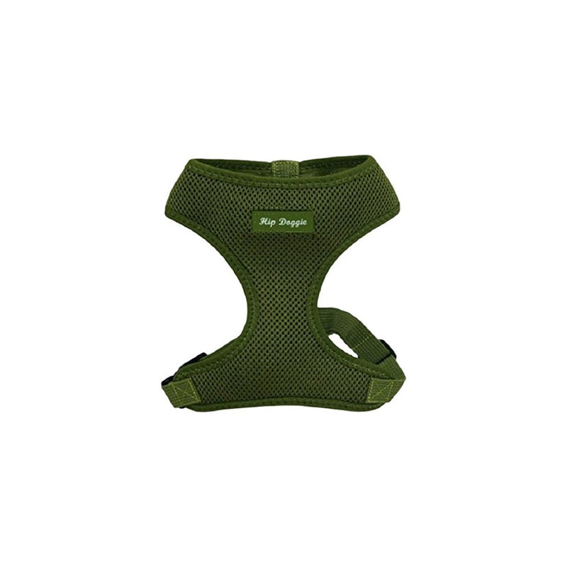 Hip Doggie Ultra Comfort Olive Green Mesh Harness Vest, Large