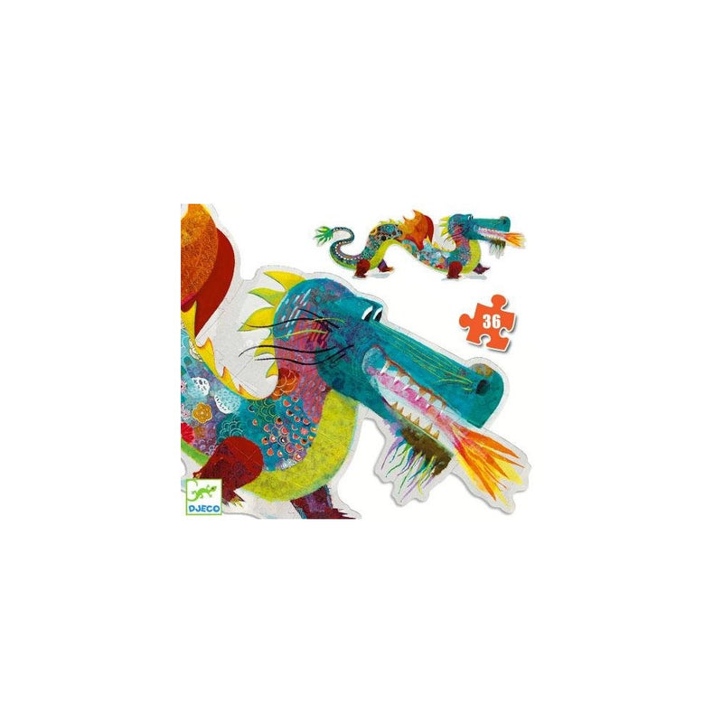 Djeco Floor Puzzle - Leon The Dragon 58 Pieces