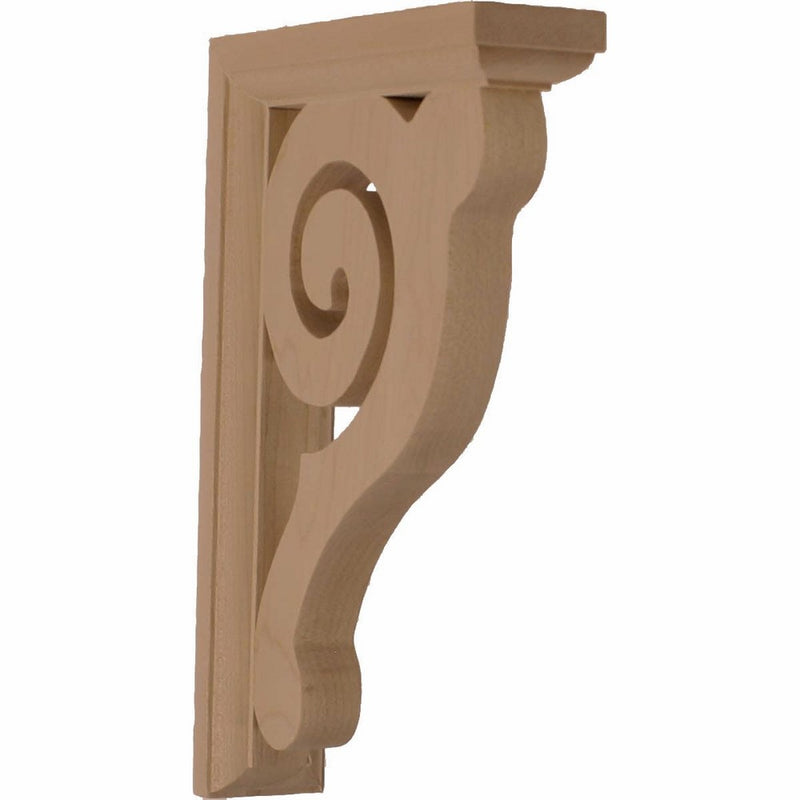 Ekena Millwork BKT01X06X08BURW1 1/2-Inch W by 6-Inch D by 8 1/2-Inch H Bulwark Bracket, Rubber Wood