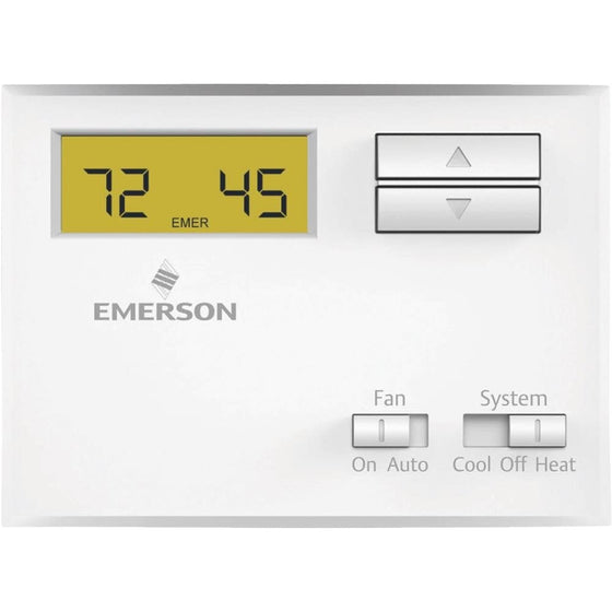 Emerson NP100 Non-Programmable Thermostat for Single-Stage Systems