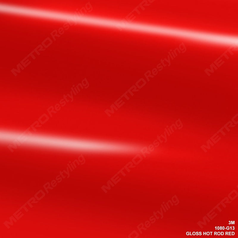 3M 1080 G13 GLOSS HOT ROD RED 5ft x 1ft (5 Sq/ft) Car Wrap Vinyl Film