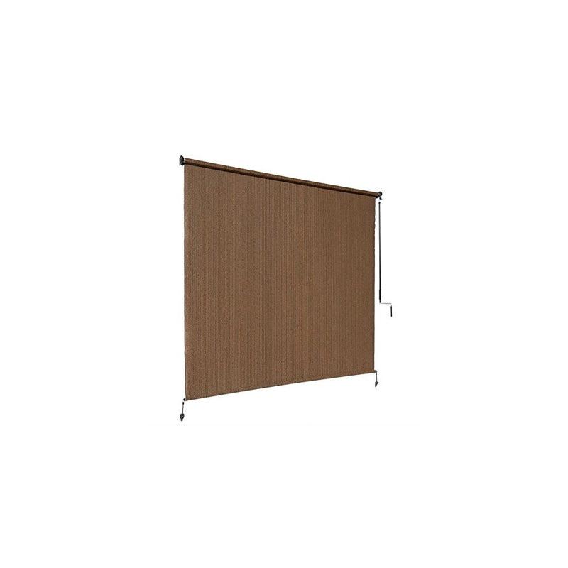 Coolaroo Outdoor Cordless Roller Shade 4ft x 6ft Mocha