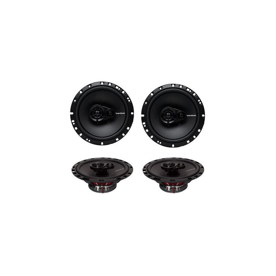 4 New Rockford Fosgate R165X3 6.5" 180W 3 Way Car Audio Coaxial Speakers Stereo