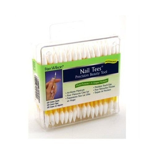 Fran Wilson Nail Tees Cotton Tips 120 ea (Pack of 12)