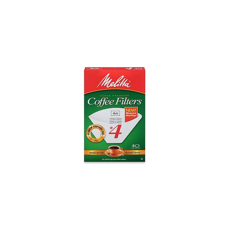 No. 4 Cone Coffee Filter In White (40 Count) (Pack of 3)