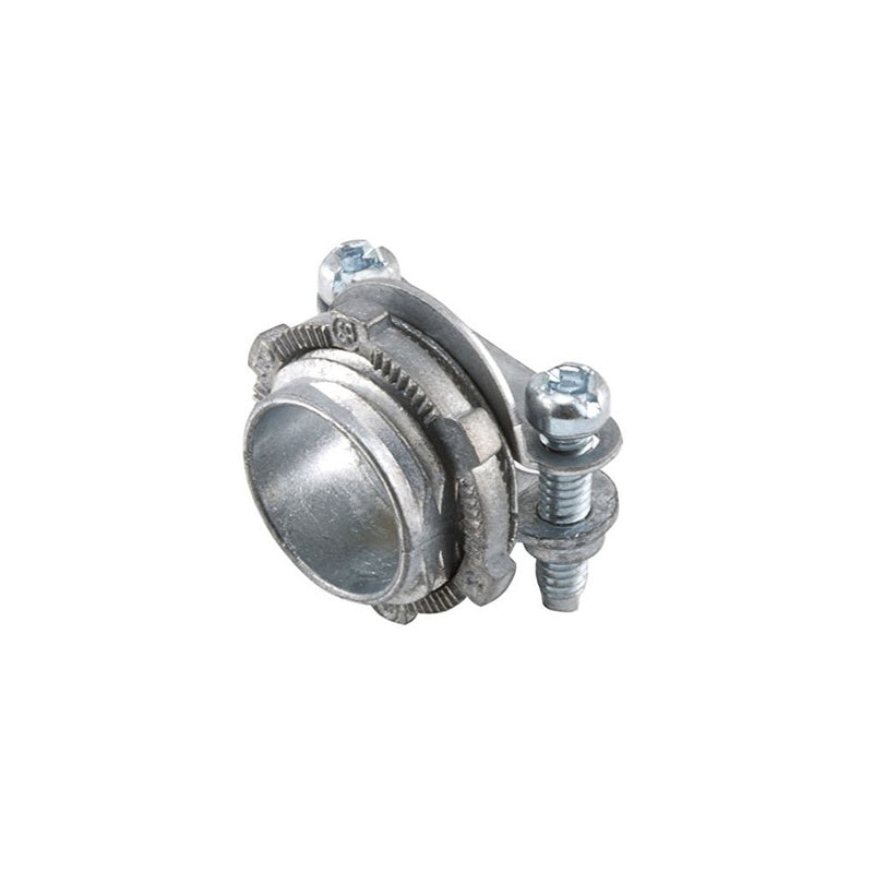 Hubbell-Raco 2711B5 Connector, Squeeze, NMSC Cable, 1/2-Inch, Zinc, 5-Pack