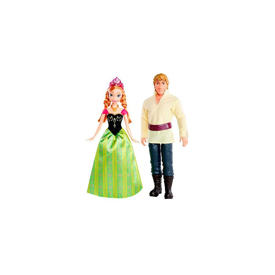 Mattel Disney Frozen Anna and Kristoff Doll (2-Pack)