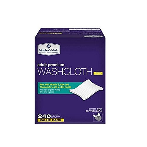 Member's Mark Adult Washcloths 240ct