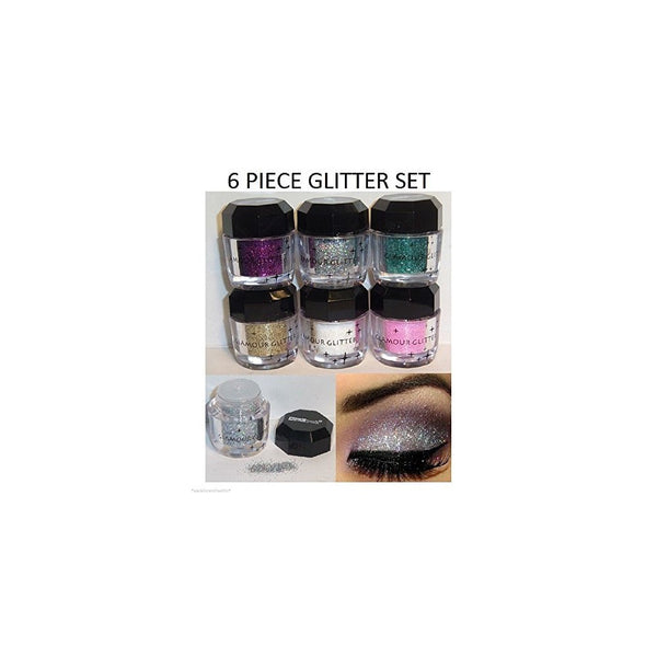 Cosmetics Eye shadow Color Makeup Pro Glitter Eyeshadow Palette 6 Colors