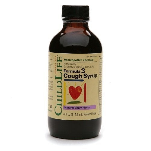 ChildLife Formula 3 Cough Syrup, Natural Berry 4 fl oz