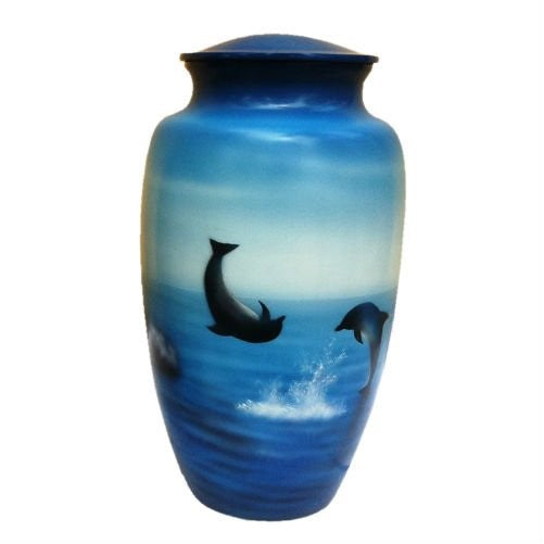 Urnsdirect2U Frollicking Dolphins Adult Urn