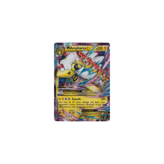 Mega/M Ampharos EX (XY Ancient Origins #28/98) Rare/Holo-Foil Pokemon Card