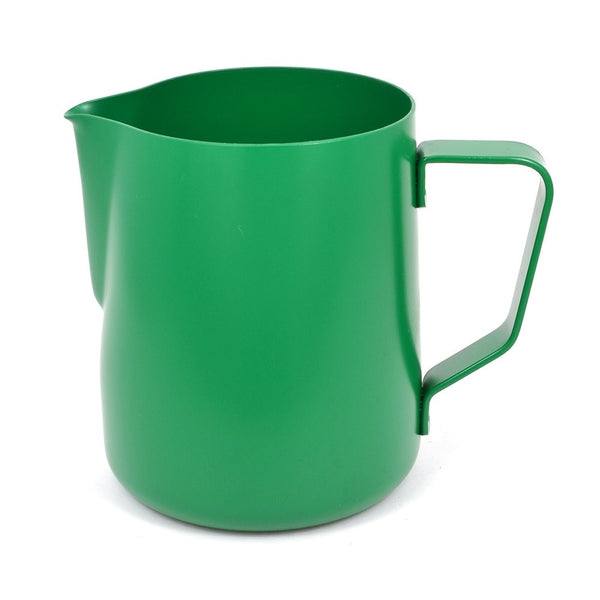 BrewGlobal Rhinoware Stealth Milk Pitcher, Stainless Steel 12 oz - Green (RHGR12OZ)