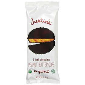 Justin's Dark Chocolate Peanut Butter Cups 1.4oz - 6 Pack