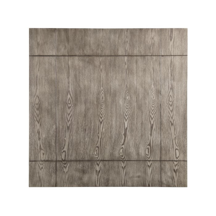 Metal Frame Counter Height Table with Wooden Top and X Shaped Support, Gray