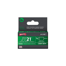 Arrow Fastener 215 Genuine JT21/T27 5/16-Inch Staples, 1,000-Pack