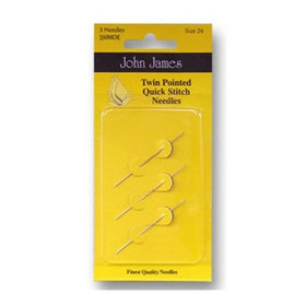 Colonial Needle Twin Pointed Quick Stitch Tapestry Hand Needles, Size 22, 3-Pack