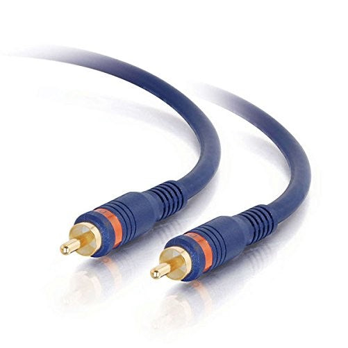 C2G 29114 Velocity S/PDIF Digital Audio Coax Cable, Blue (3 Feet, 0.91 Meters)