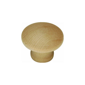 Hickory Hardware P184-UW 1-1/4-Inch Natural Woodcraft Knob, Unfinished Wood