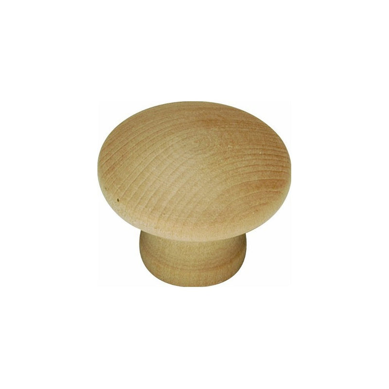 Hickory Hardware P184-UW 1-1/4-Inch Natural Woodcraft Knob, Unfinished Wood