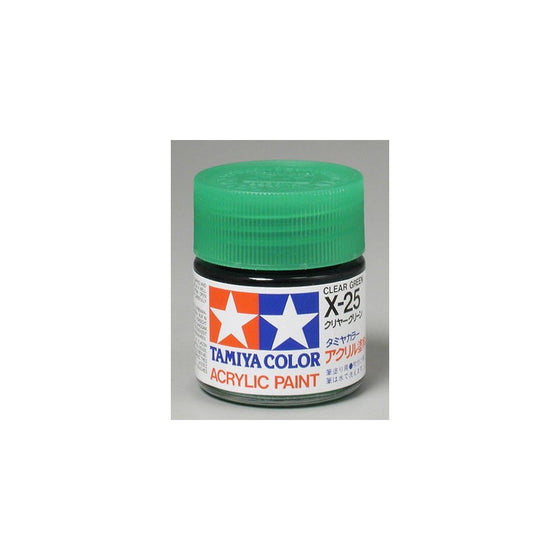 Tamiya Acrylic X25 Gloss,Clear Green TAM81025