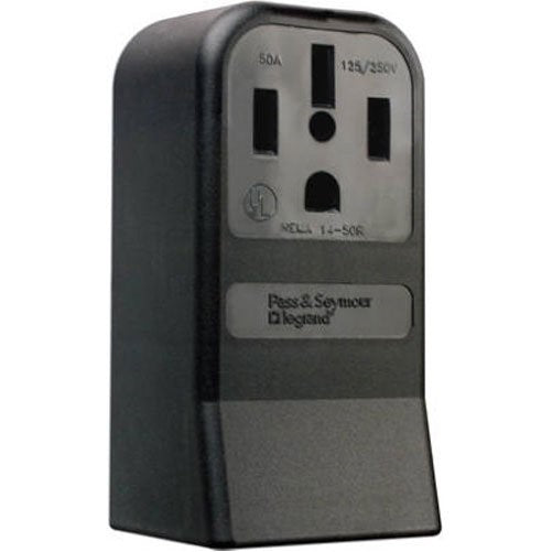 Legrand - Pass & Seymour 3854CC6 Surface Mount Outlet 50-Amp 125-volt/250-volt Three Pole Four Wire