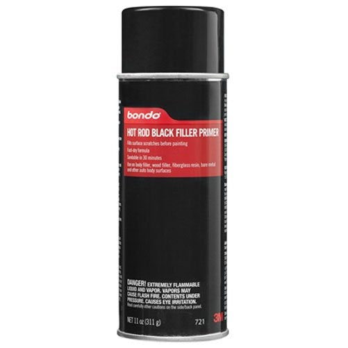 3M Bondo 721 Easy Finish Hot Rod Black Aerosol Primer - 11 oz.