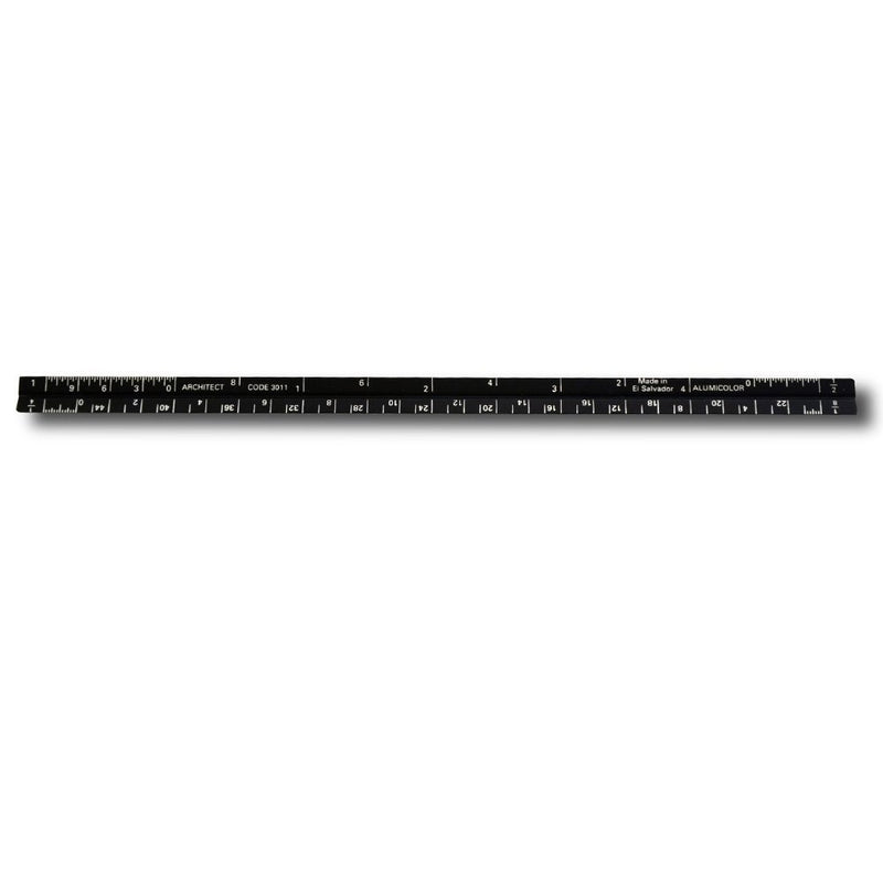Alumicolor Pocket Architect Scale, 6", Black