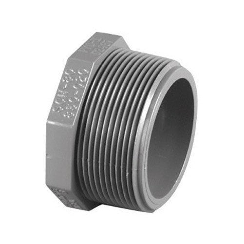 CHARLOTTE PIPE & FOUNDRY PVC 08113 1000HA 1/2" PVC SCH80 MPT Plug