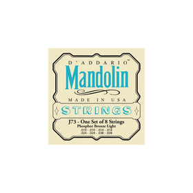 D'Addario J73 Mandolin Strings, Phosphor Bronze, Light, 10-38