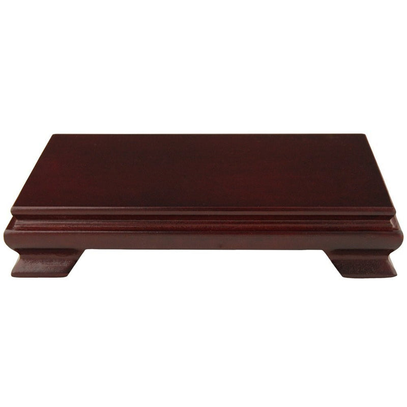 Oriental Furniture Rosewood Rectangular STAND - 8 Inch x 6 Inch