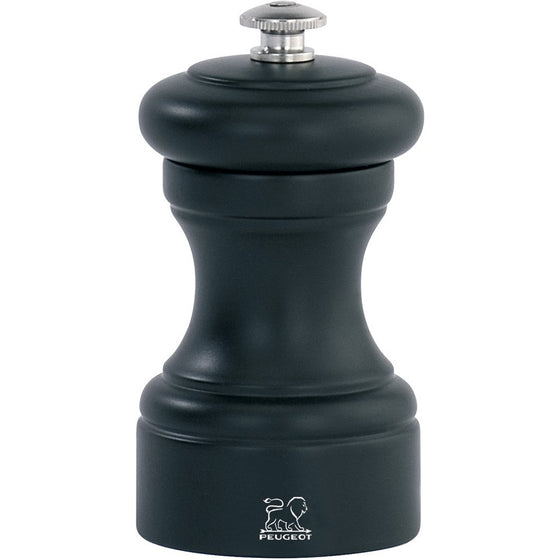 Peugeot 24208 Bistro 4 Inch Salt Mill, Black Matte