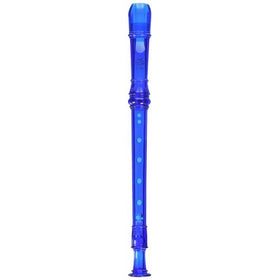 Grover TD180BL Tudor Candyapple 2 Piece Recorder, Blue