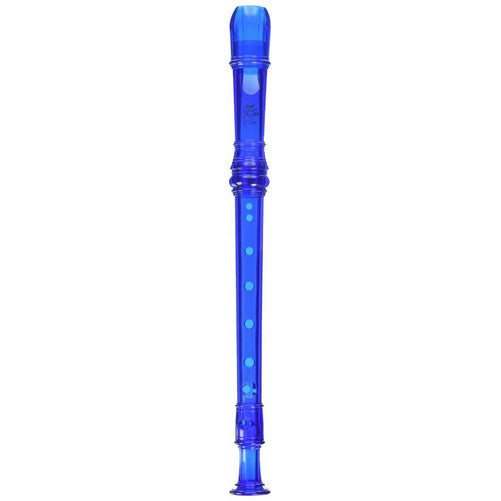 Grover TD180BL Tudor Candyapple 2 Piece Recorder, Blue