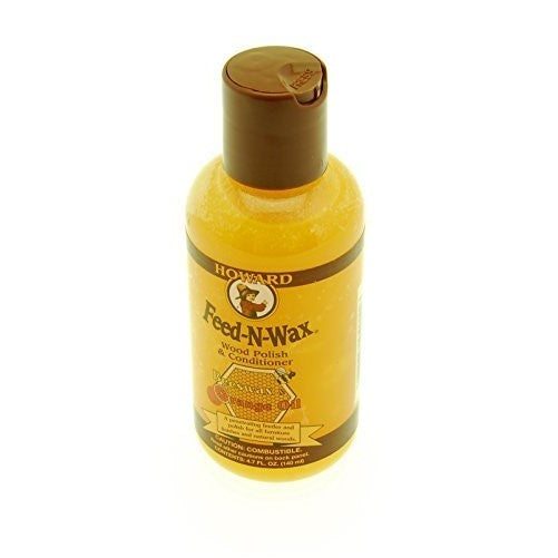 Howard FW0004 Feed-N-Wax Wood Polish and Conditioner, 4.7-Ounce