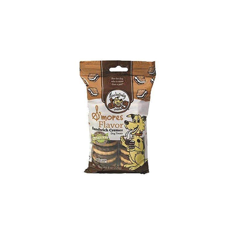 Exclusively Dog Sandwich Cremes-S'Mores Flavor, 8-Ounce Package