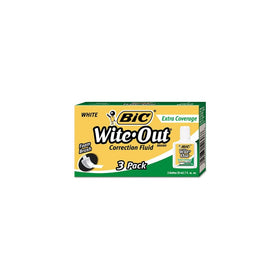 BIC Wite-Out Extra Coverage Correction Fluid - 20mL