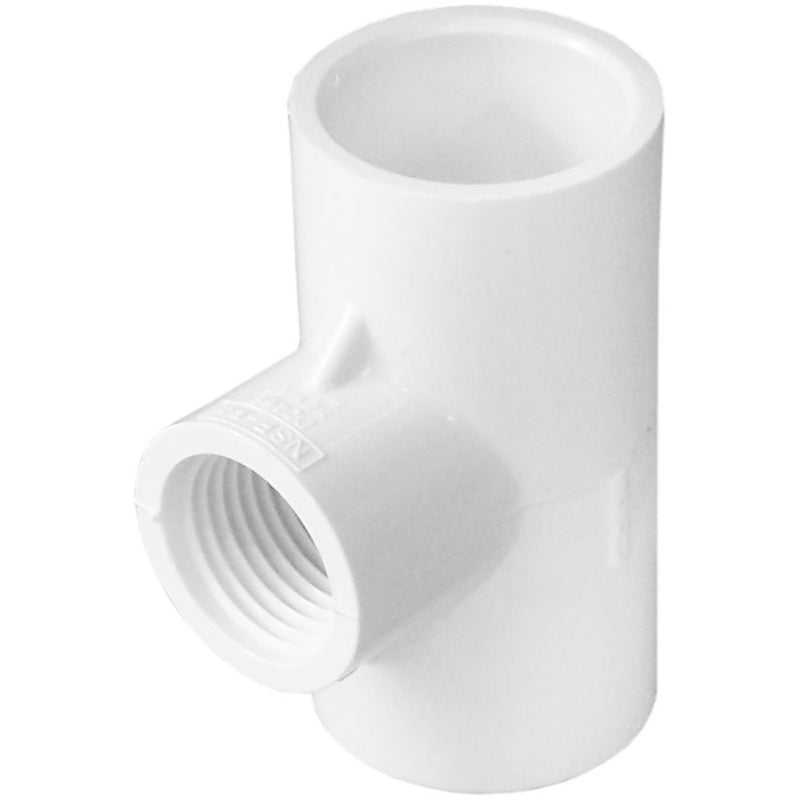 Genova Products 31481 3/4" X 3/4" X 1/2" PVC Sch. 40 Reducing Female Tees