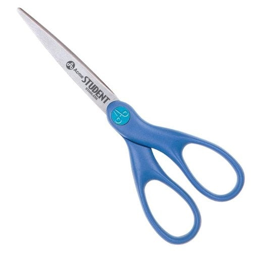 Westcott Preferred School Stainless Steel Student Scissors, 7" Pointed, Assorted Colors