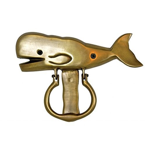 Brass Whale Doorknocker