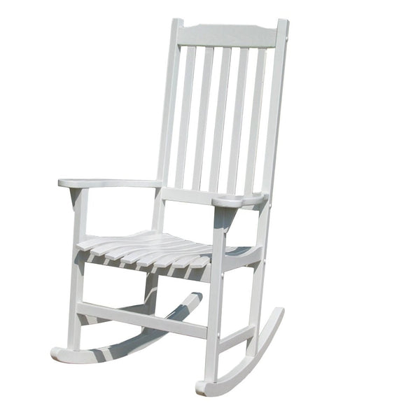 Merry Garden - White Porch Rocker/Rocking Chair Acacia Wood