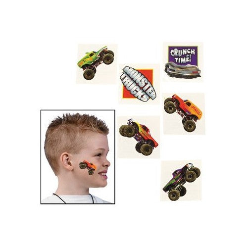 72 Monster Truck Temporary Tattoos