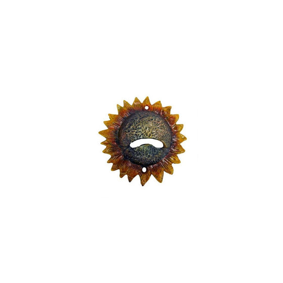 Design Toscano Sunny Sunflower Cast Iron Bottle Opener: Set of Two