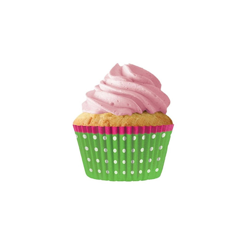 HIC Harold Import Co. 8898-HIC/32 Green Dots Cupcake Cup Home Decor Products